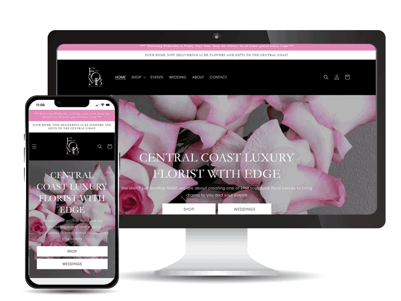 Shopify website design Central Coast